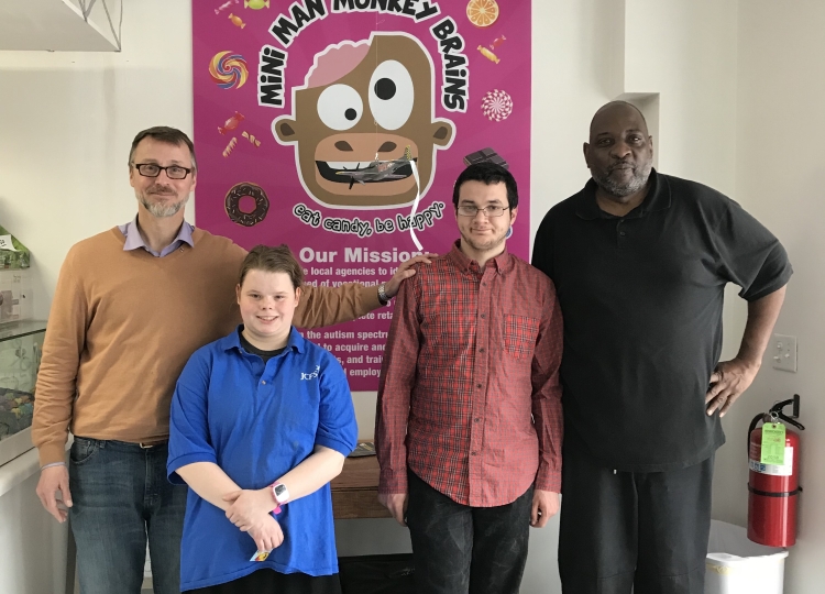 JCFS TDS Vocational Program Partners with Mini Man Monkey Brain Candy Shop