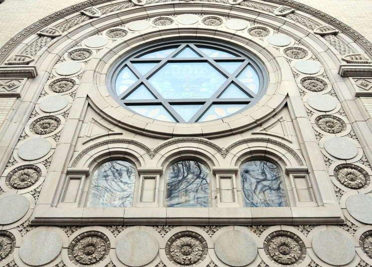 Synagogue with Star of David