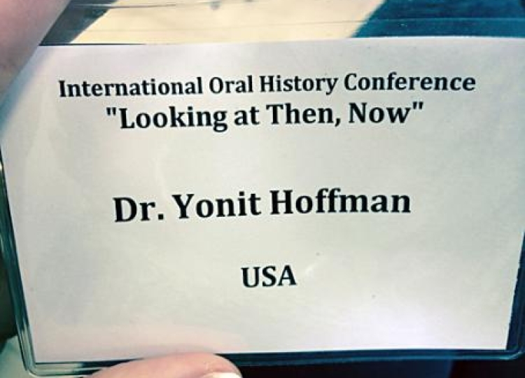 The International Oral History Conference at Hebrew University in Jerusalem
