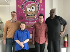 JCFS TDS Vocational Program Partners with Mini Man Monkey Brain Candy Shop